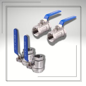 ตัวอย่างฟรี ขนาด 1/4 นิ้ว วาล์วบอลแบบเกลียวปลายเดี่ยว 1 ชิ้น  ลดแรงดัน 1000psi วัสดุ SS316/SS316L  ทนอุณหภูมิ -20 องศาเซลเซียส ถึง 200 องศาเซลเซียส - Product Image 1