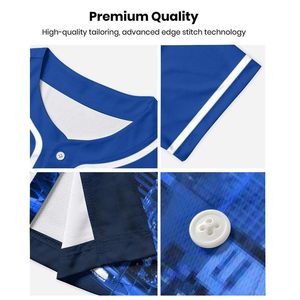 Camiseta de Béisbol Deportiva Profesional Personalizada de Poliéster Transpirable, Uniforme de Béisbol Personalizado para Equipo - Product Image 5