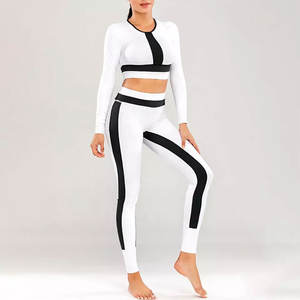 Traje de Compresión de Manga Larga para Mujer, Alta Elasticidad, para Gimnasio, Entrenamiento, Yoga, Proveedor Mayorista de Trajes de Compresión - Product Image 3