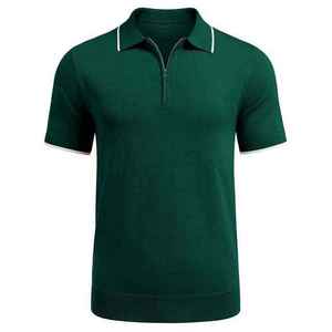 เสื้อโปโลผู้ชายสีเขียวล้วนแบบใหม่ ผลิตจากผ้าฝ้าย 100% เป็นมิตรต่อสิ่งแวดล้อม ราคาขายส่ง จากบริษัทราชีด ผลิตแอนด์ โกรท จำกัด - Product Image 5