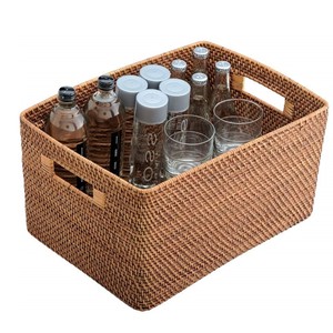 Cesta de Almacenamiento Tejida a Mano de Bambú y Ratán, Organizador Natural con Servicio Personalizado OEM ODM, Directo de Fábrica - Product Image 4