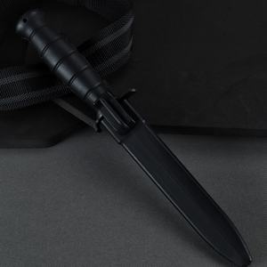 Cuchillo de acampada de acero inoxidable para cosplay con mango de madera y funda de cuero, personalizable OEM - Product Image 5