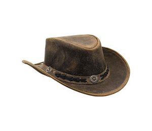 Sombrero de Cuero Genuino Estilo Vaquero Australiano para Hombre, Color Bronceado, Modelo Crazy Horse, Precio de Fábrica al por Mayor - Product Image 5