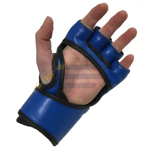 Gants de boxe MMA faits à la main, couleur contrastée noir et rouge, bon fournisseur avec un prix raisonnable - Product Image 4