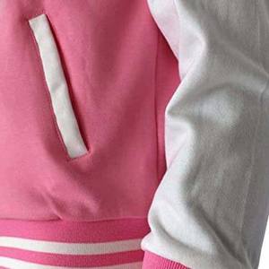 Chaqueta Varsity Cómoda y Transpirable para Hombre, Estilo Urbano, con Parches de Logotipo Personalizados OEM, Chaqueta de Béisbol Universitaria - Product Image 3