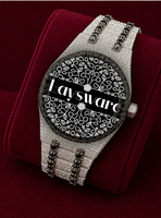 Montre de luxe noire squelette avec diamants Moissanite VVS, bracelet en acier inoxydable entièrement serti, verre analogique, style Hip Hop unisexe tendance