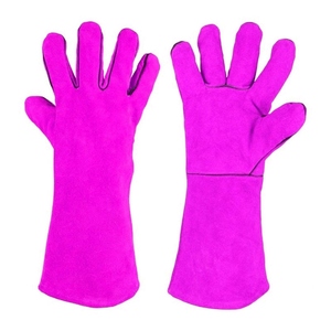 ถุงมือเชื่อมหนังวัวแท้คุณภาพสูง ทนทานต่อการเสียดสี ทนความร้อน ป้องกันเปลวไฟ สำหรับงานก่อสร้าง - Product Image 4