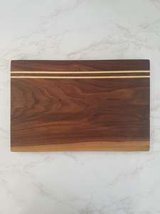 Planche à découper rectangulaire en noyer massif, épaisseur 1,3 cm, compatible lave-vaisselle, non toxique - Product Image 2