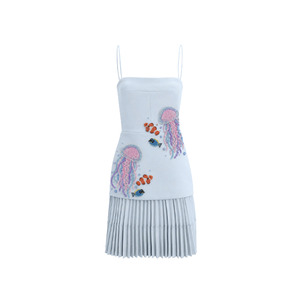Elegante Traje de Baño Mini para Mujer con Decoración de Aves con Cuentas sin Mangas y Cintura Natural, Bikini con Cuentas, Ropa de Playa para Mujer - Product Image 3