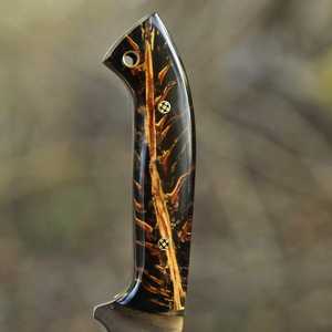 Couteaux tactiques de survie pour la chasse et le camping, qualité supérieure, directement de l'usine UA Supplies, acier au carbone ultra-affûté, pointe clip, Pine Cone - Product Image 6