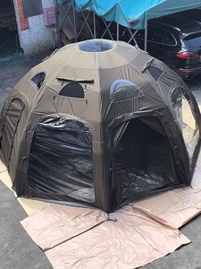 Tente dôme gonflable à 8 côtés personnalisable de couleur kaki |   Une chambre |   Ouverture automatique rapide |   3000ml Oxford imperméable et antibactérien - Product Image 3