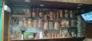 1-Litre Pure Copper <b>Water</b> <b>Bottle</b> Eco-Friendly Ayurvedic Health Flask Printed Leakproof Indian Bulk Products - Product Image 5