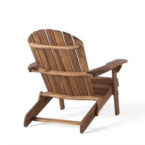 Chaise d'extérieur moderne en bois, écologique, résistante aux intempéries, inclinable manuellement, pliable, avec design imprimé au laser, pour jardin, villa, parc, hôtel - Product Image 3