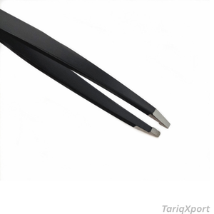Stainless Steel Slanted Tip Eyebrow <b>Tweezers</b> for Women - Ingrown Hair & <b>Blackhead</b> Removal, Custom Logo Options - Product Image 5