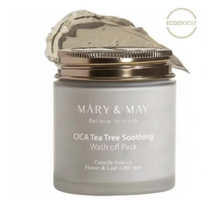 [Mary&May] Crema Calmante CICA con Vitamina C y Árbol de Té 125g - Eliminación de Puntos Negros, Hidratante para Todo Tipo de Piel, Cosméticos Coreanos al por Mayor - Product Image 2