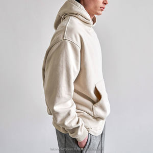 เสื้อฮู้ดดี้พิมพ์โลโก้ตามสั่งขายส่ง ปักลายเสื้อสเวตเชิ้ตโอเวอร์ไซส์ ผ้าหนา 100% คอตตอน ซิปหน้า สำหรับฤดูใบไม้ร่วง - Product Image 5