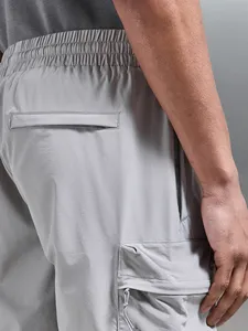 Wholesale Men Cargo Shorts Lightweight Stretch Nylon Tactical Shorts Elastic Waist Utility Shorts with Cargo Pockets - Product Image 4
