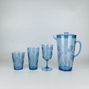 Vaso de Agua Irrompible de Acrílico Plástico con Diseño de Piña en Color Verde para Fiestas - Product Image 4