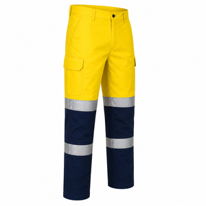 High Quality Men Hi Vis Reflective <b>Cargo</b> <b>Pants</b> Utility Pocket Heavy Duty Workwear Trousers Custom High Visibility <b>Work</b> <b>Pants</b> - Product Image 3