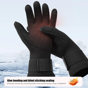 Guantes de Buceo Semi Secos Impermeables con Sistema de Puño para Máxima Retención, Ideales para Buceo Técnico y Trabajo Subacuático Profesional - Product Image 3