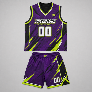Maillot de basket-ball personnalisé Ensemble uniforme de basket-ball pour jeunes Maillot et short sublimés pour les équipes, les clubs, les écoles et les tournois - Product Image 6