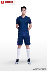 Ensemble de maillots de football personnalisés, uniforme de football Raider, séchage rapide, respirant, 100% polyester, col en V, hommes, femmes, fabricant OEM ODM - Product Image 6