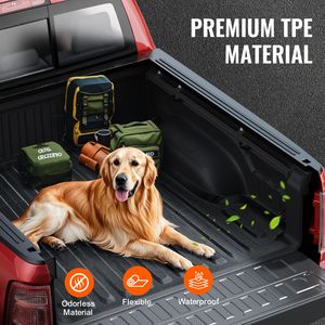 Tappetino per cassone in TPE per Dodge Ram 1500 Heavy Duty 2019-2024, 5.6 FT, spesso, compatibile con accessori per il controllo del carico - Product Image 4