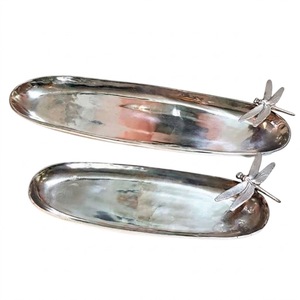 Fabulous Silver Large <b>Side</b> Sweets Dessert Serving Dish & Platters Hot Selling Wedding Parties Table Decorative Food Serving Tray - Product Image 5