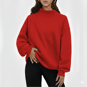 Sudadera Oversize Blanca Personalizada para Mujer con Gráfico de Los Ángeles, California, Sudadera con Cuello Redondo Estilo Universitario - Product Image 2