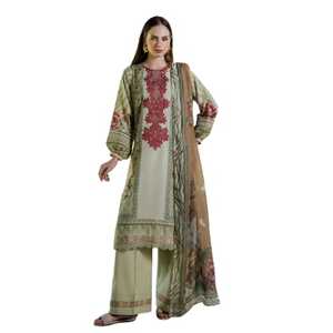 2026 New Designs Indian Pakistani Women Ready Wear Salwar Kameez Dupatta Set Printed Embroidered Slim Fit Party - Product Image 1