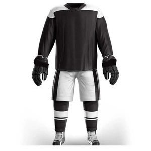 Men's Ice Hockey Uniform Full Sleeve Jersey With Custom Logo Sublimated Print Moisture Wicking Polyester Winter Apparel - Product Image 2