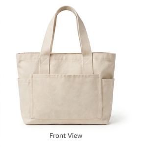 Sac de travail en toile pour bateau, prêt à l'emploi, avec fermeture éclair, poches personnalisées et production sur mesure, style bohème pour femme - Product Image 1