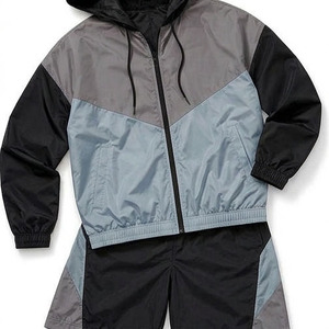 Veste de pluie courte imperméable avec short pour homme, légère, pour la course en extérieur, logo personnalisé, coupe-vent, survêtement pour homme - Product Image 3