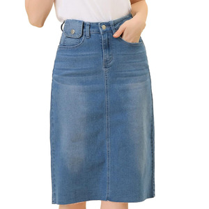 Conjunto de Falda de Mezclilla de Algodón para Mujer, Estilo Urbano para Adolescentes, Falda de Mezclilla Personalizable para Venta en Línea - Product Image 1