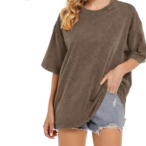 Camiseta Vintage de Algodón 100% con Lavado Ácido para Hombre, a la Moda, de Gran Gramaje, de Secado Rápido, con Diseño de Impresión Personalizada, Venta al por Mayor Directa de Fabricantes - Product Image 4