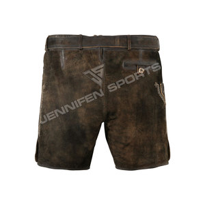 Shorts en cuir de daim pour hommes, style bavarois, pour l'Oktoberfest, respirants, écologiques, anti-plis, décontractés - Product Image 5