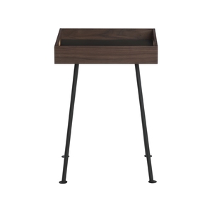 Modern Durable <b>Coffee</b> Table with Black Tapered Metal Legs Detachable Top <b>Can</b> Use As Tray with Handle for Living Room - Product Image 2