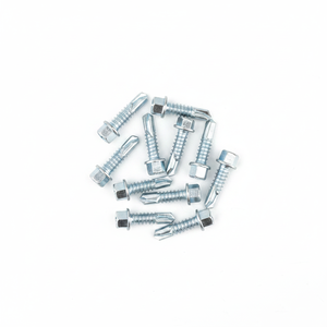 Weather-Resistant Stainless Steel Hex Drive <b>Screws</b> Class 8 Grade <b>Galvanized</b> Zinc Coated Self-Drilling Metric Fasteners - Product Image 1