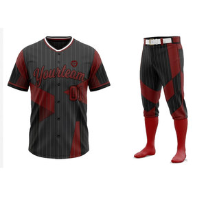 Ensemble de maillot et pantalon de baseball professionnel, léger, respirant, coupe confortable, idéal pour les équipes et les séances d'entraînement - Product Image 1