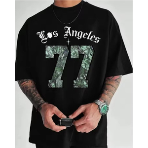 Camiseta Personalizada para Hombre, 100% Algodón Jersey, Cuello Redondo, Manga Corta, Corte Regular, Logotipo Frontal Serigrafiado, Anti-Encogimiento - Product Image 2