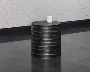 Taburete de Aluminio de Alta Calidad, Muebles de Primera Calidad, Taburete Metálico con Acabado Dorado, Otomanas de Latón - Product Image 4