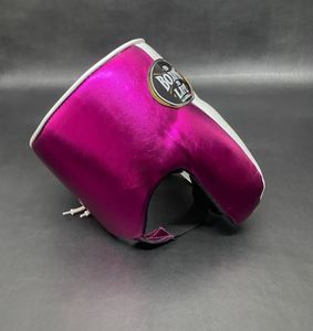 Ensemble de gants de boxe personnalisables blancs et roses à lacets, protège-joues, protège-tête, protège-gland, respirant, léger, en cuir PU, pour adulte - Product Image 3
