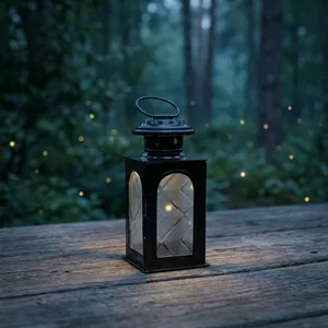 Black Iron <b>Lantern</b> <b>Candle</b> Holder with Glass Panels Durable Home Decoration <b>candle</b> <b>lantern</b> premium quality mini <b>lantern</b> - Product Image 3