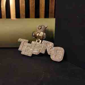 Colgante de Diamante Cultivado en Laboratorio TEDRO, Estilo Hip Hop, Chapado en Plata de Ley sobre Acero Inoxidable, 6.5CT, Certificado por Terceros Budistas Tibetanos - Product Image 2