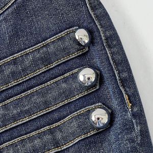 Jeans évasés taille haute personnalisés pour femmes, pantalon en denim vintage coupe cloche, extensible, mode, fabricant OEM ODM en gros - Product Image 5