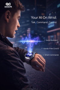 2025 QC BT10 Smart Watch 1.51" Male AI Chat NFC GPS Compass Flashlight Bluetooth Call 3ATM Waterproof Fitness Tracker 5 Max - Product Image 3