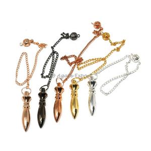 El último y hermoso péndulo de Metal pequeño chapado en oro Isis 4 Para Escultura Moderna péndulo de radiestesia - Product Image 6