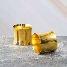 Anneau de serviette rond en métal de haute qualité pour mariage, événement, dîner, décoration de table, doré/argenté, au meilleur prix - Product Image 3