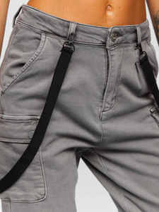 Pantalones de Mujer de Diseño Nuevo, Pantalones de Cintura Alta, Formales de Oficina, Holgados, de Pierna Ancha, Largos hasta el Suelo - Product Image 4