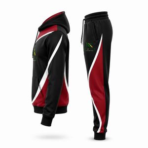 Conjunto Deportivo Personalizado por Sublimación, Sudadera con Capucha y Pantalones Deportivos para Hombre, Uniforme de Equipo - Product Image 4